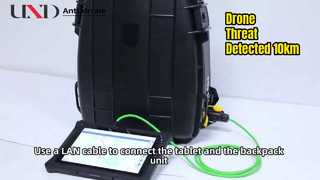 Drone Radar Detector Backpack 10km Range Security